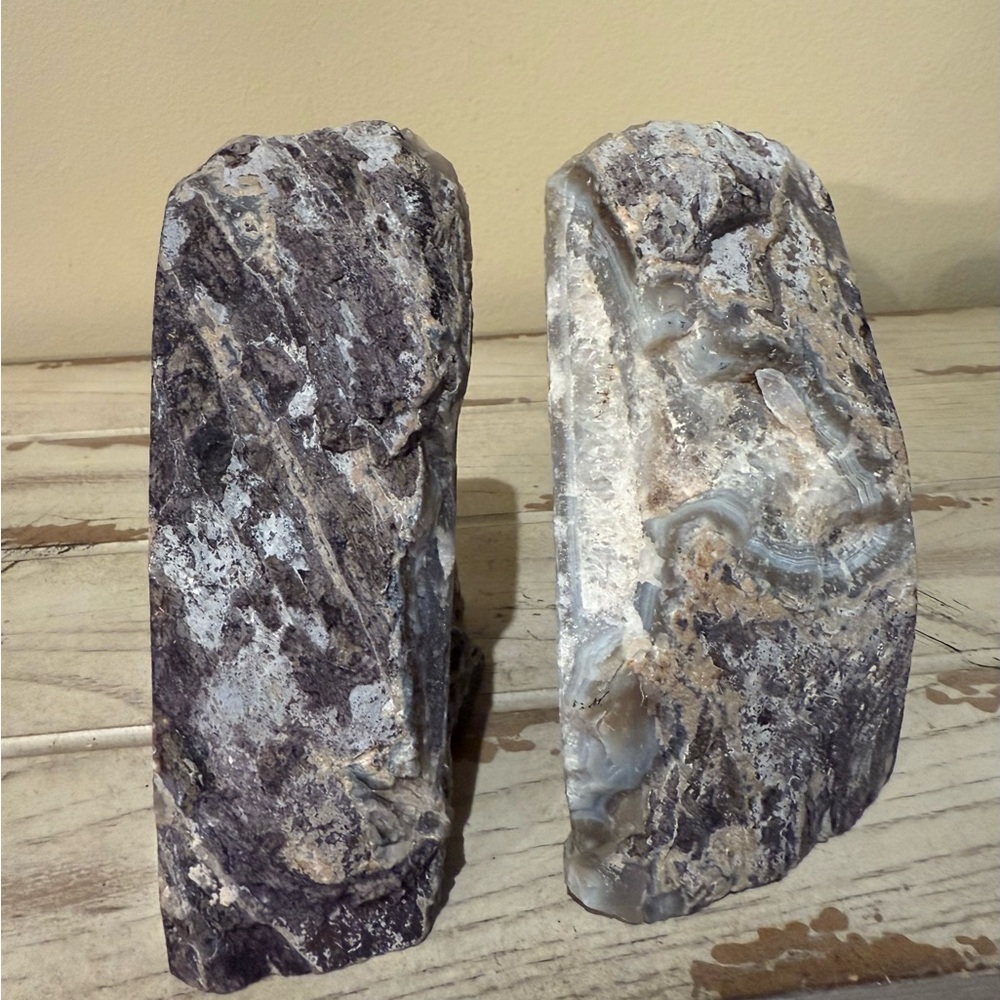 Agate Stone Bookends - Picture 4 of 9